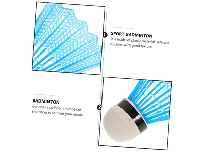 12Pcs Badminton Birdie Shuttlecock