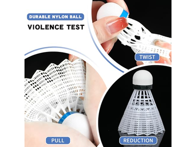 Badminton Shuttlecock,Badminton Ball 6Pcs